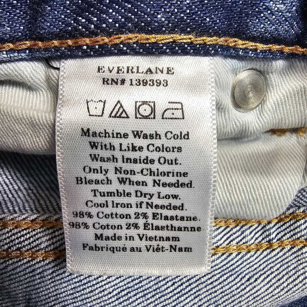 Everlane High‎ Rise Skinny Ankle Light Wash Denim Jeans Women's Size 27 - Picture 4 of 13
